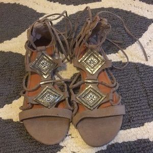 Brand new wrap sandals
